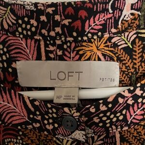 Loft Sleeveless Peplum Top - Maximalist Pattern